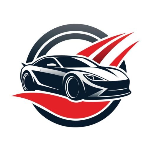 cropped car logo against red and blue background design a sleek emblem for an automotive repair business minimalist simple modern logo design free vector.jpg